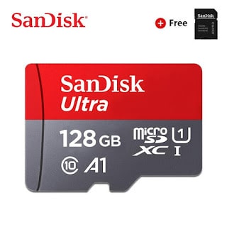 SanDisk 128gb Ultra microSDXC 120Mb/s Class 10 A1 desde Amazon por 15,78€