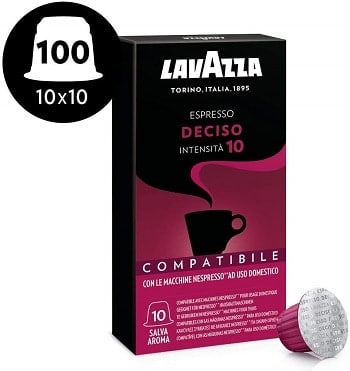 café lavazza nespresso 100 capsulas
