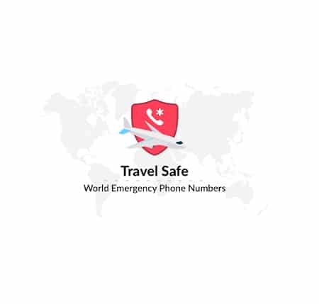 Travel Safe – World Emergency Phone Numbers, Grátis no Google Play Store por tempo limite – preço normal 4,89€