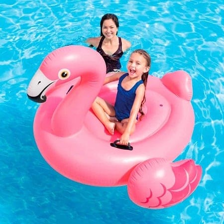 Flamingo gigante para crianças e adultos