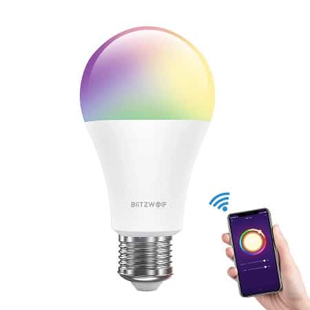 BlitzWolf® BW-LT21 RGBWW 10W E27 APP Smart LED Light Bulb Work With Amazon Alexa Google Assistant