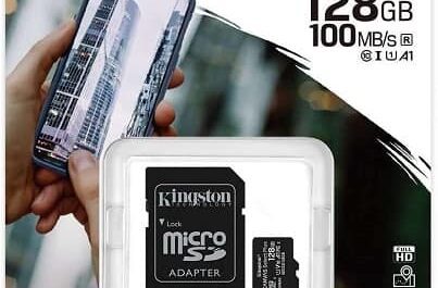 Cartão MicroSD Kingston Classe 10 128GB + adaptador SD