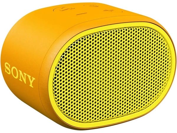 Sony SRSXB01G amarela portatil sem fios resistente a agua bluethooth