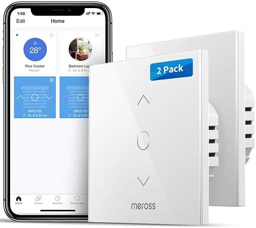 interruptores WiFi para controlo de persianas