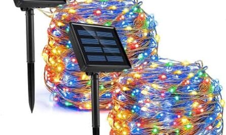 Grinalda Solar 20mt com 2x 100 LED com 8 modos iluminação