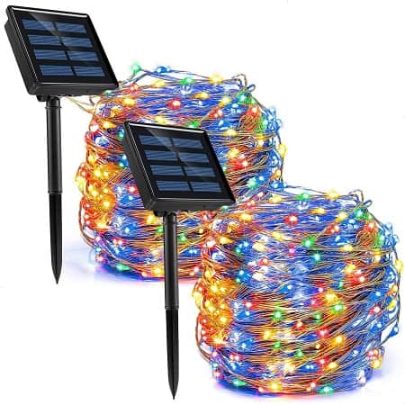 Descontaço! Grinalda Solar Pack 2 x (240LED 13,5mt) 8 modos Luz por apenas 8,63€