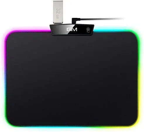 Tapete RGB gaming com 11 modos de luz + entrada USB top