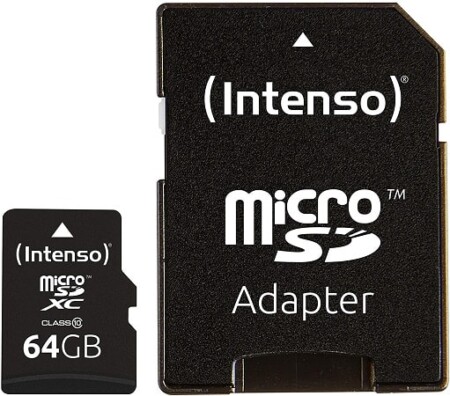 Pechincha Amazon! Cartão MicroSD Intenso C10 de 64 GB  + Adaptador só 4,50€
