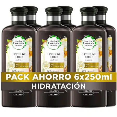 Herbal Essences Champô Hidratação Leite de Coco Bio 6 x 250ml