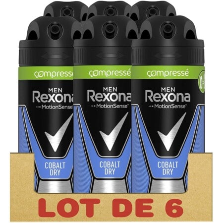 Rexona Cobalt Dry Compressed, Pack 6 x 100ml por 5,70€