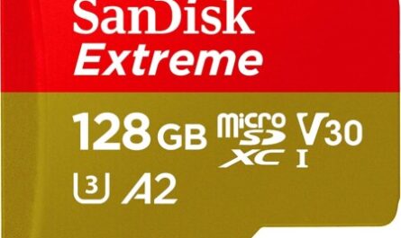SanDisk Extreme microSDXC de 128 GB com adaptador SD