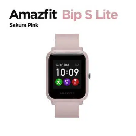 Amazfit Smartwatch BIP S Lite em Sakura Pink Rosa