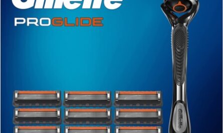 Máquina de barbear Gillette ProGlide para homem, com 5 lâminas antifricção para um barbear rente e duradouro + 9 lâminas de substituição