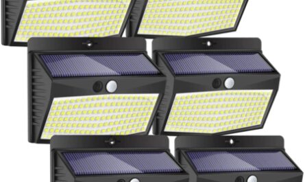 Pack 6 x focos solares de 138 LEDs com envio desde Amazon Espanha