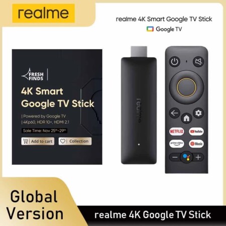 Realme Stick TV 4k 2/8gb hdmi 2.1 por 24,28€ e 2 unidades por 41,51€ envio Europeu