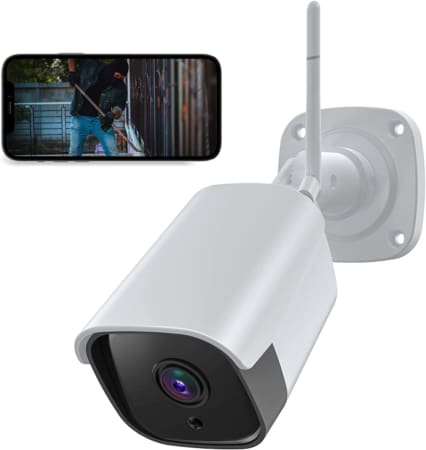 Câmara de vigilância 1080P WiFi classificação IP65 desde Amazon por 20,6€