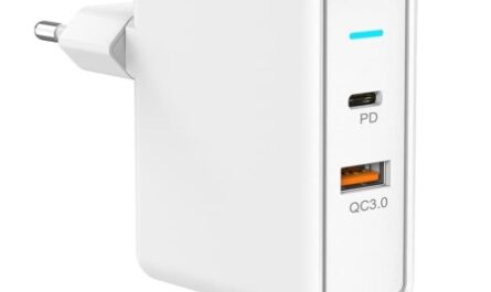 Carregador USB C de 36 W PDCharger com fonte de alimentação 3.0