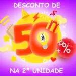 Na compra de 2 unidades poupa 50% na 2ª