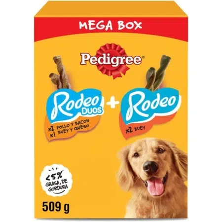 Pedigree Rodeo Mega Box Snacks para cães sabores mistos, pack de 509 g