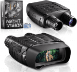 Binóculos com visão noturna a 100% - 984 pés/300 M no escuro com ecrã LCD de 2,31" + cartão TF de 32 Gb