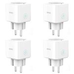 4 X Wifi Smart Plug com Monitor de Energia 16A 3680W