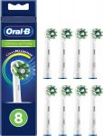 Recargas para escovas de dentes elétricas Oral-B CrossAction com tecnologia Clean Maximiser, embalagem de 8