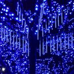 Luzes de Natal exterior 8 tubos de 30cm com um total de 192LED (Azul)