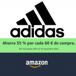 Promoção Amazon Adidas desconto de 35% em 60€ gastos