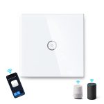 Aigostar Interruptor de luz Wi-Fi, interruptor inteligente compatível com Alexa/Google Home