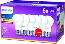 Philips Lighting Lâmpada LED 11W = 75 W padrão E27 (pack 6)