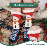 Meias chinelos antiderrapante com tema de Natal