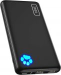 INIU Power Bank, Slimmest USB C tripla 3A de alta velocidade 10000 mAh