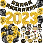 Kit de decoração de véspera de ano novo 2023
