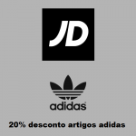 JD Sports 20% desconto artigos adidas