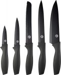 MasterChef conjunto de 5 facas de cozinha, coleção em aço inoxidável com pega suave ao toque