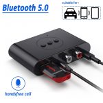 Bluetooth 5.0 recetor de áudio sem fios com microfone