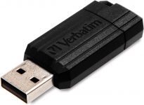 Verbatim 49071 PinStripe Memória USB de 128 GB (10 MB/s), preto