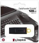 Kingston DataTraveler Exodia DTX/128 GB Flash Drive USB 3.2 Gen 1, com tampa protetora