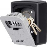 Caixa de segurança para chaves, com senha de 4 dígitos, adequada para casa, garagem, escola, escritório, Airbnb