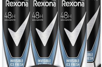 Rexona Invisível desodorizante aerossol antiderrapante para homem ice fresh 200 ml, conjunto de 6