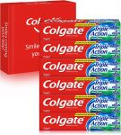 Colgate Ação tripla, pasta de dentes com fluor, pack 6 unidades x 75 ml (Compra Recorrente)