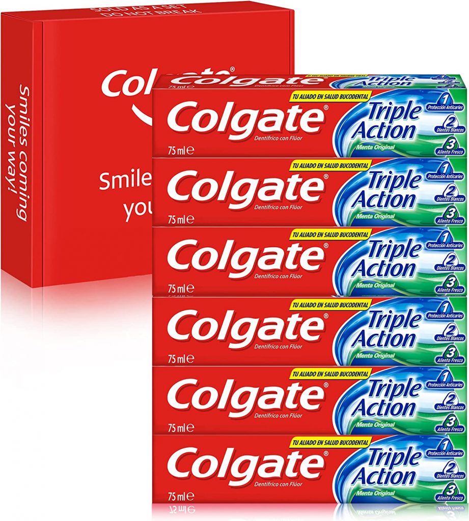 Colgate tripla Ação, pack 6un x 75ml