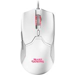 Mars Gaming MMVW, rato Gaming RGB ultraleve 69 g, 10000DPI, cabo Feather, branco