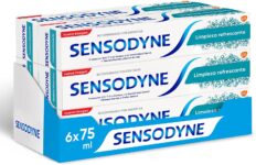 Sensodyne pasta para dentes sensíveis, proteção duradoura contra a sensibilidade dentária, 6 x 75 ml