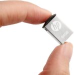 HP Memória USB 64 GB USB 2.0 Super Mini metal, à prova de impactos, salpicos e poeira