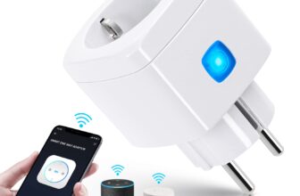 Aigostar Alexa tomada inteligente Wi-Fi, mini Smart Plug de 10A 2300 W