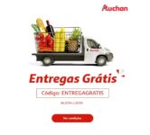 AUCHAN, Entregas Grátis para compras superiores a 50€ até 23/04
