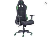 Interlink Cadeira ergonómica Gaming preto e verde 69 x 50 x 125-132 cm