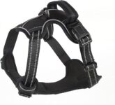 Arnês para cães XL confortável e seguro 79-105cm - preto