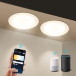 Aigostar 9W Inteligente Downlight LED Wi-Fi, 2 focos embutidos